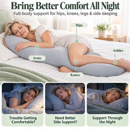 Hip-Align Side Sleeper Support Pillow