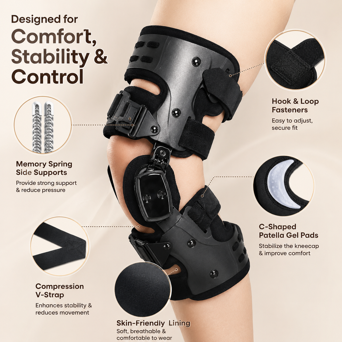 Advanced Motion-Relief Knee Brace