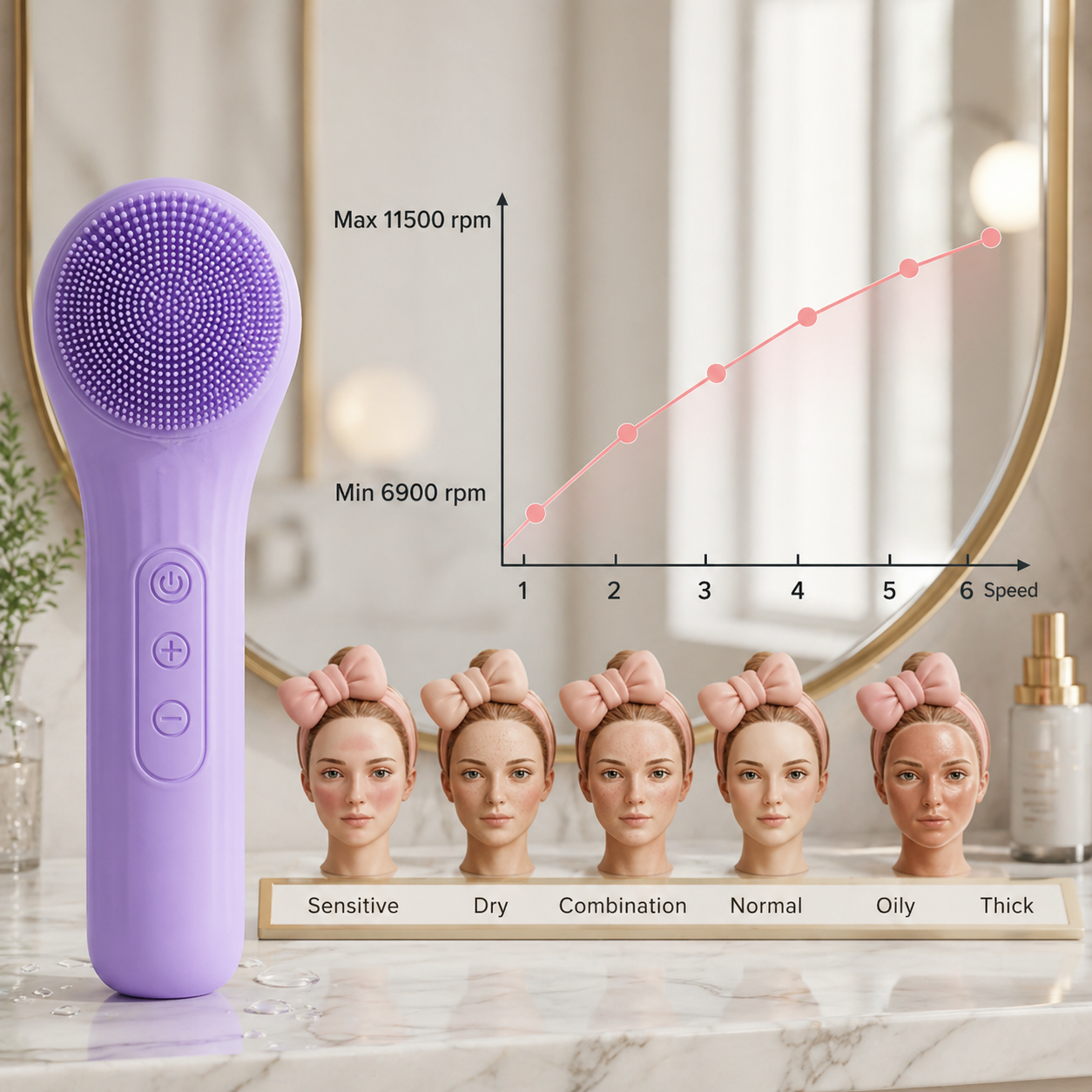 BetterGlow – 3-in-1 Waterproof Sonic Cleanser