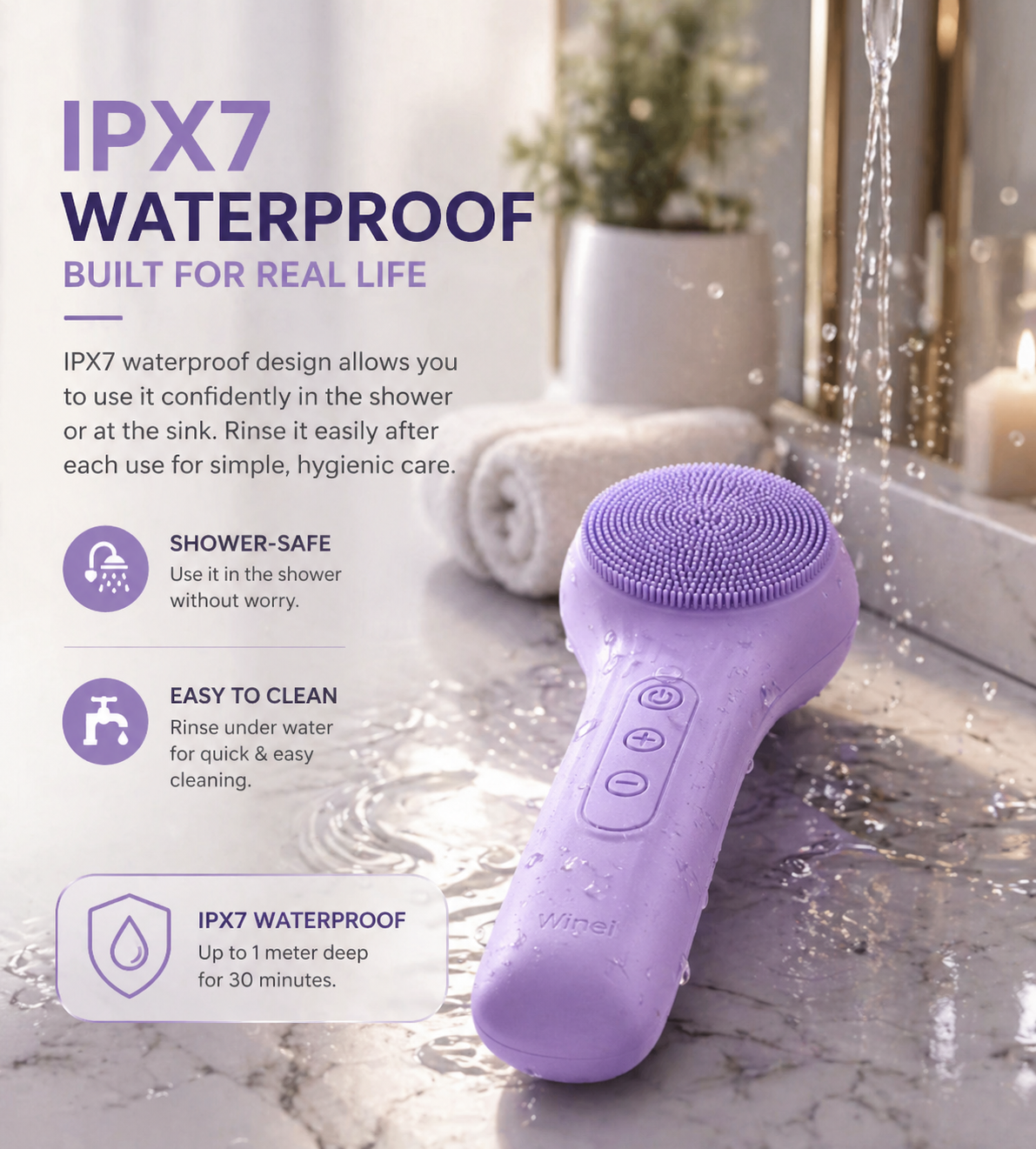 BetterGlow – 3-in-1 Waterproof Sonic Cleanser