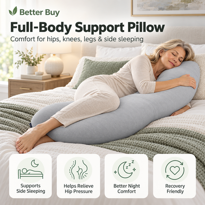 Hip-Align Side Sleeper Support Pillow
