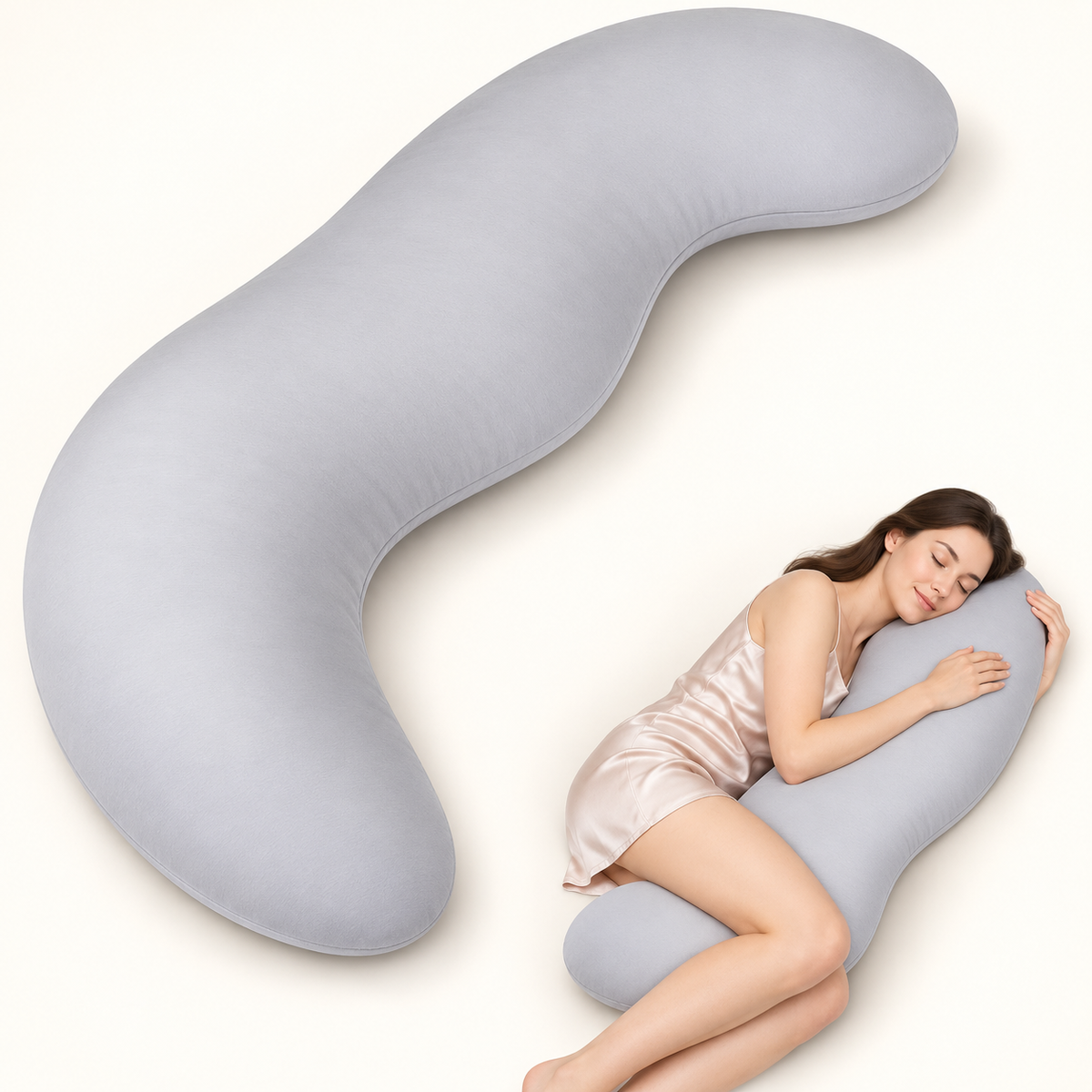 Hip-Align Side Sleeper Support Pillow