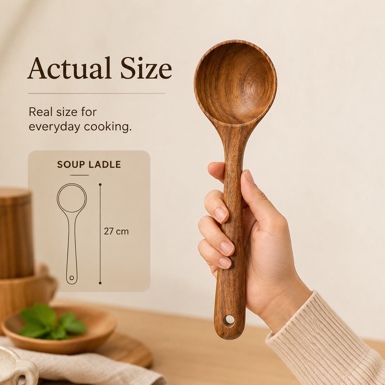 The Everwood 10™ | Premium Teakwood Utensil Set