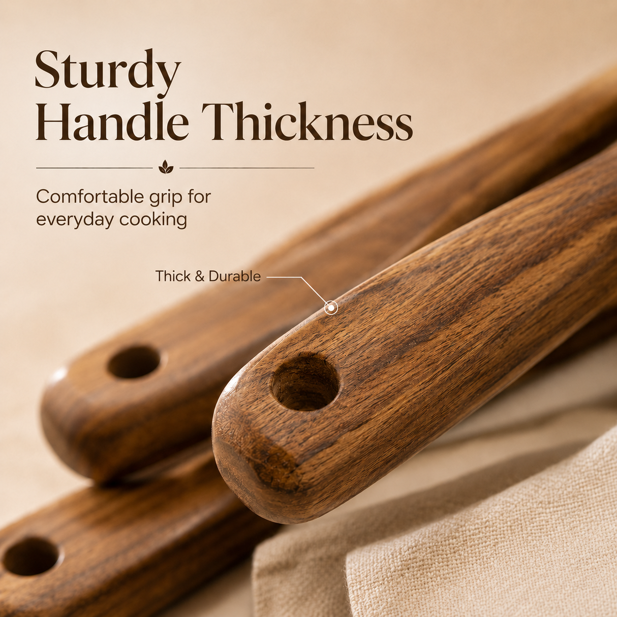 The Everwood 10™ | Premium Teakwood Utensil Set